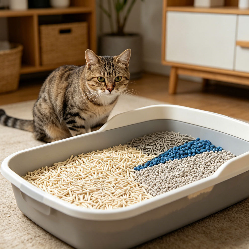 Flushable Mixed Tofu Cat Litter With Bentonite and Activated Carbon