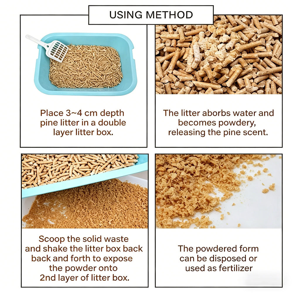 Natural Pine Cat Litter Wood Cat Litter