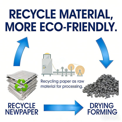 Eco-Friendly Paper Cat Litter Safe Lightweight Absorbent